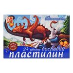 Пластилин мягкий Луч восковой Фантазия 24 цв.