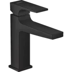 Metropol Смеситель для раковины 110, однорычажный, с рычаговой рукояткой, со сливным клапаном Push-Open, Matt Black