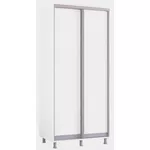 Шкаф Mobildor-Lux Раздвижные двери Aron-P из ДСП (110x60x210H см) Белый бриллиант