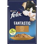 Hrană pentru animale de companie Purina Felix Fantastic cons.in aspic p/pisici (curcan) 85g (26)