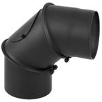 Дымоход miscellaneous Cot cu revizie la cos de fum negru 0-90 D180