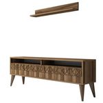 Comodă TV Trendy Linie, Nuc 150x50x30cm