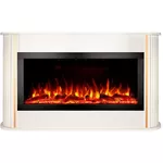 Șemineu electric ArtFlame Rondo white & Haven 40, 800x1400x300mm