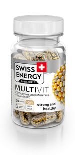 SWISS ENERGY MULTIVIT  25 Vitamine și Minerale + Vitamina К2