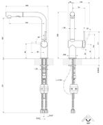 Смеситель кухонный Gessi 60435-031 Inedito Chrome