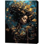 Картина по номерам BrushMe BSB0007FC 40x50сm (pânză neagră/fără cutie) Nimfa mării