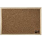 Офисный аксессуар Hama 126241 Pin Board, 59 x 79 cm, wood, cork on both sides, nature