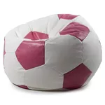 Fotoliu BeanBag Because BALL WhitePink (100x100x100cm)
