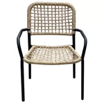 Scaun Hydro S Scaun Polirattan, metal, 56x57x81, Bej