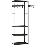 Cuier pentru haine 4Life AT129 55x36x170cm Black