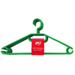 Cuier pentru haine Oti 140042 set 5 umerase plastic cu cap rotativ