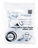 Adapter  Type-C female/ USB3.0 male, AF/CM, Cablexpert, A-USB3-AMCF-01