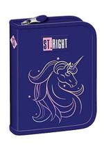Школьный пенал St.RIGHT 57802 Penar 1zip, 20.5x14x3.5cm, Unicorn Glow, textil