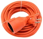 Удлинитель электрический Neomax 73488 Prelungitor cu o priza, fără impamantare, 20m, 2х1.0mm², 16A, oranj (NX530120)