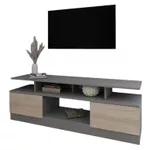 Comodă TV Smartex (16515) Т9 140cm TV Grafit+Stejar Deschis