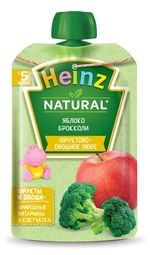 Piure Heinz de mere și broccoli (5+ luni), 90gr.