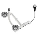 Sifon pentru chiuvetă bucătărie Helika-AquaSanita AQL-003V Stainless Steel + Plastic