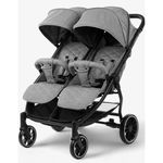 Сărucior pentru copii Kikka Boo 31001040011 Happy 2 Light Grey, pentru gemeni