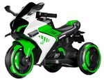 Mașină electrică pentru copii Richi (18528) Motocicleta verde pe acumulator pentru copii (W6)