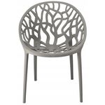Стул Jumi CM-102262 Scaun terasa ALBERO din plastic, Gri