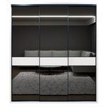 Шкаф Bayro Murano 2000x2300x600 белый, купе