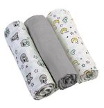 Пелёнки муслиновые Babyono серые 3 шт