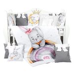 Детское постельное белье PernaMea Set lenjerie 8 piese Premium Iepuras gri (PM.105896/3)