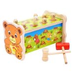 Jucărie Optmarket 201432173 Мишка, игрушка деревянная с молотком