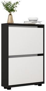 Полка для обуви Mobildor-Lux Leo Slim 50x16x86H cm Anthracite/White