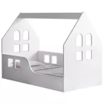 Кровать Happy Babies House Windows L01 70x140 (White)