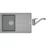 Мойка кухонная со смесителем Franke 114.0699.178 Pachet BFG 611-78+Novara Plus Stone Grey