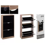 Полка для обуви 5five 55768 3 sectiuni 60x23x119cm, black natural