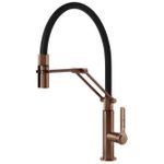 Смеситель кухонный Gessi 60055-708 Officine Copper Brushed PVD