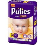 Pufies подгузники Baby ArtDry Midi 3, 4-9кг. 66шт