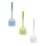 Perie WC Idea М5013 Set WC din plastic alb, albastru, verde