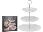 Подставка сервировочная 3 яруса D16cm/20cm/24cm, фарфор