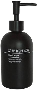 Dozator săpun Bisk 08176 SENTE, ceramica, negru