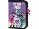 Школьный пенал St.RIGHT 52821 Penar 21x13.5x3.5cm, Bambino Monster Nigh, textil, cu 2 buzunare