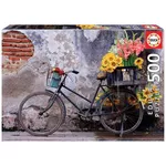 Puzzle Educa 17988 500 Bicycle With Flowers