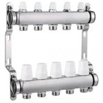 Комплект распределителей Hydro S Colector complet din Inox, 3 căi 1