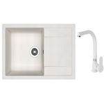 Мойка кухонная со смесителем Dr.Gans Techno 860 + SanDonna F 7103 alb