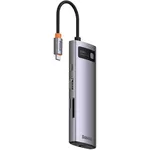 Переходник для IT Baseus WKWG080113 8in1 Type-C, Metal Gleam Series, Space Gray