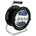 Prelungitor electric TEB Electrik 310.020.101 cu tambur, 20m, 4 prize, 3X1.5mm² 9A