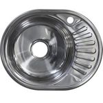 Chiuvetă bucătărie Rubano 120802 incastrabila 570x450x180mm. (stanga),inox, decor-0,8mm