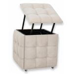 Пуф Nex Home Cub Transformer 5 scaune in 1 N11, Bej deschis