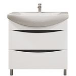 Dulap pentru lavoar Bayro Elara под умыв. Zenon 750 белый мат