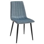 Scaun Deco DC-90P N61 Catifea-Blue+Black Legs