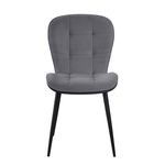 Scaun Interdepo GIO, Dark Grey Velour