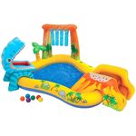 Piscină gonflabilă Intex 57444 teren de joaca gonflabil DINO 249x191x109cm, 3+