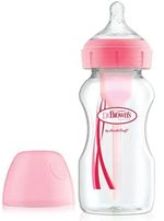 Поильник Dr. Brown's 072239318218 Biberon cu gat larg Options+ Roz, tetina nivel 1 (0-3 luni), 270ml